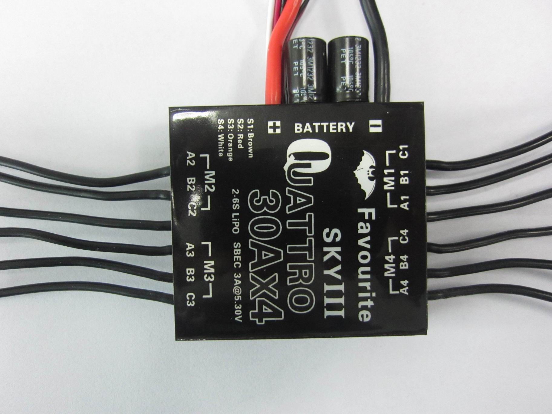 4-in-1 Multirotor ESC 30A x 4 2S-6S 4-in-1 Multirotor ESC 30A x 4 2S-6S